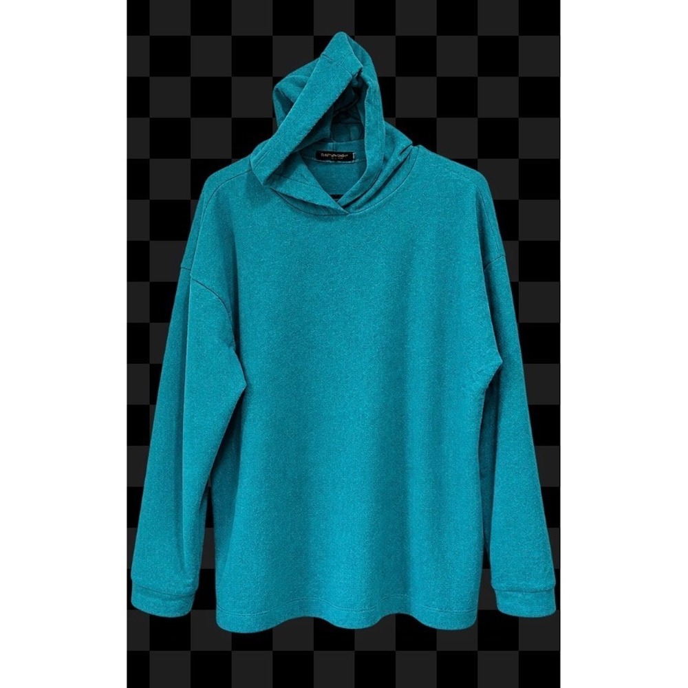 Zenana High-Low Drop Shoulder Sweatshirt Hoodie L/XL